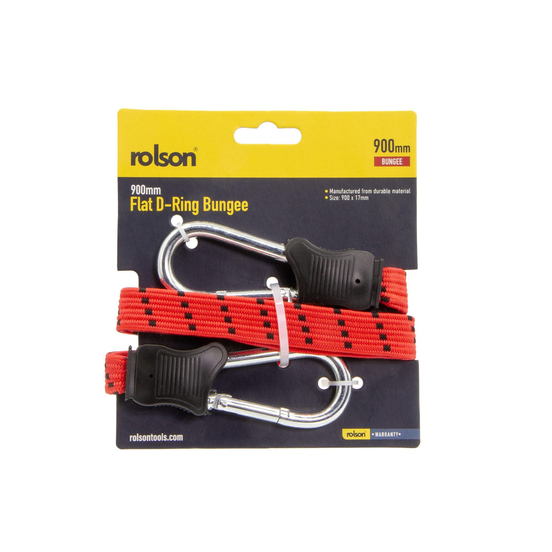 900mm Flat D-Ring Bungee by Rolson Tools