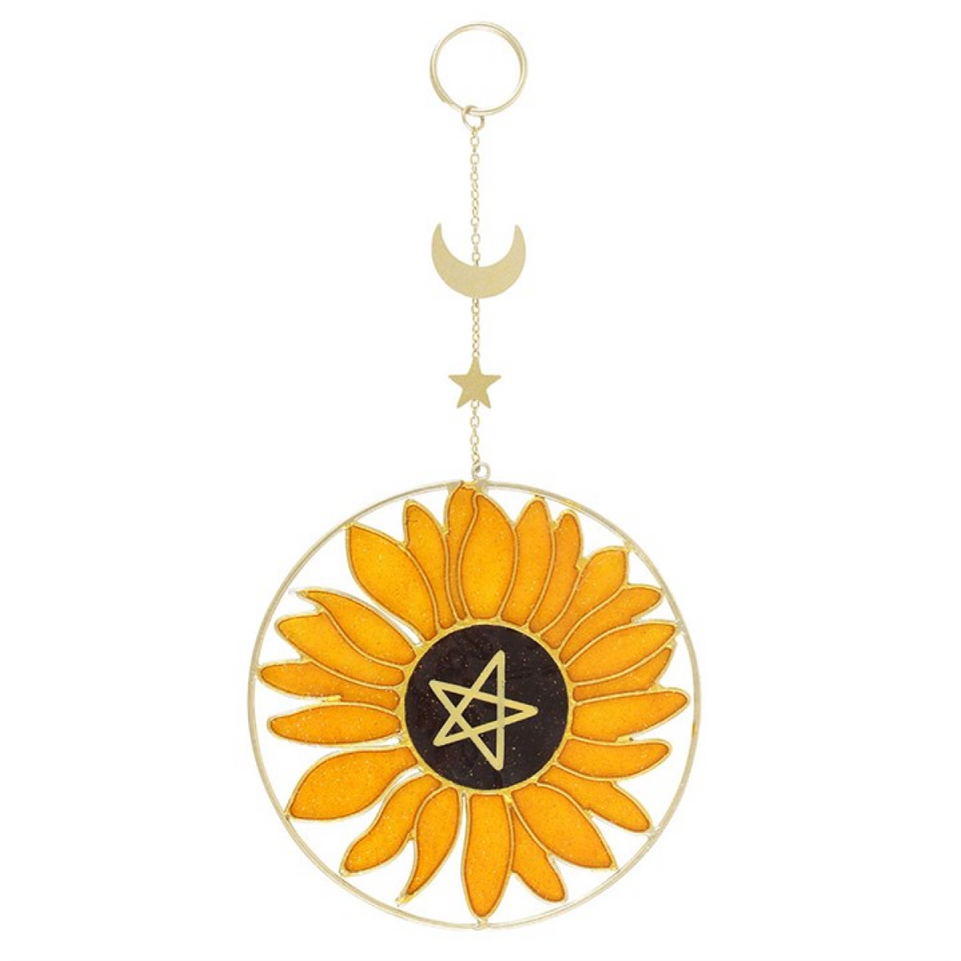 Bee Radiant Sunflower Suncatcher
