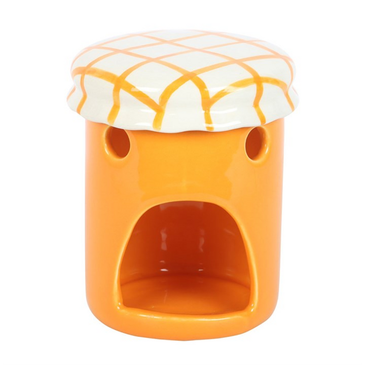 *Orange Marmalade Jar Ceramic Oil Burner and Wax Warmer (12/24)