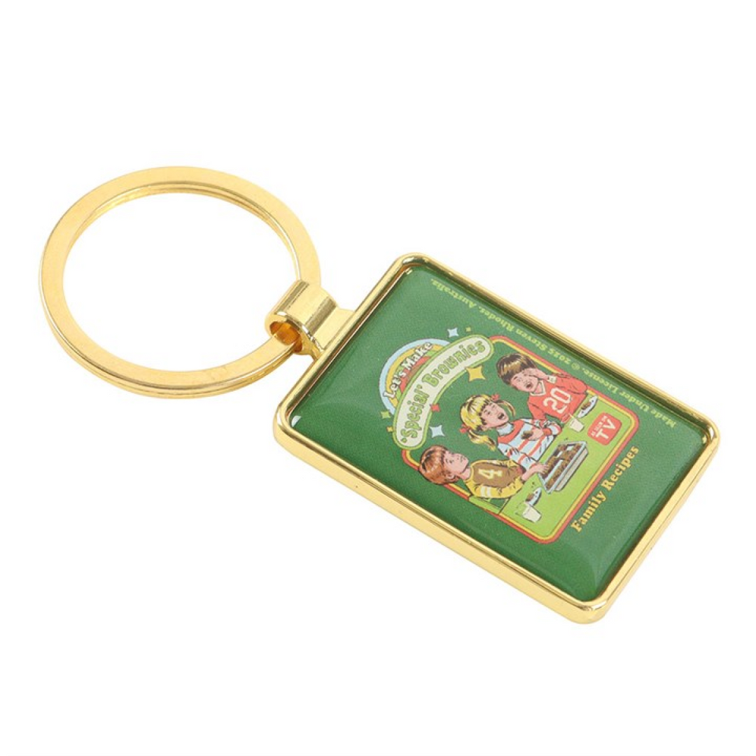 Let's Make Brownies Keyring by Steven Rhodes