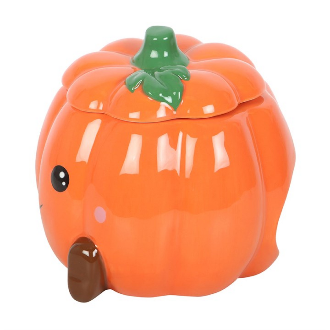 *Cute Smiling Pumpkin Ceramic Oil Burner and Wax Warmer (12/24)