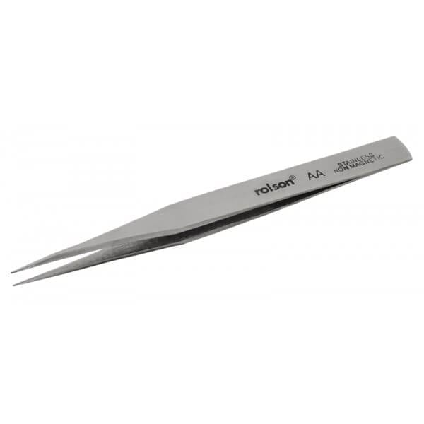 AA Stainless Steel Tweezers by Rolson Tools