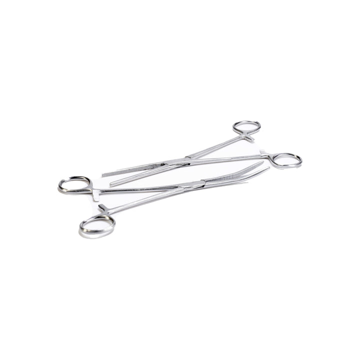 200mm Straight & Curved Forceps by Rolson Tools