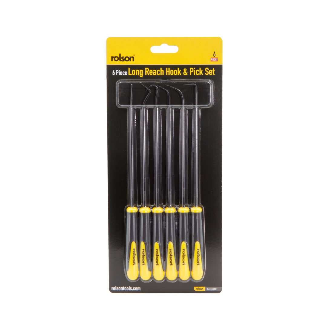 6 Piece Long Reach Hook & Pick Set by Rolson Tools