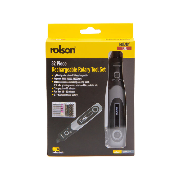 3.6V 33 Piece Rechargeable Cordless Rotary Tool Set