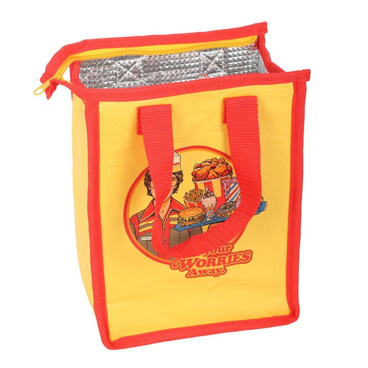 Eat Your Worries Lunch Bag by Steven Rhodes