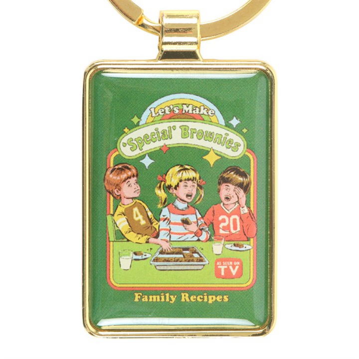 Let's Make Brownies Keyring by Steven Rhodes