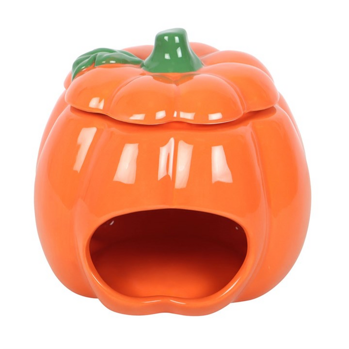 *Cute Smiling Pumpkin Ceramic Oil Burner and Wax Warmer (12/24)