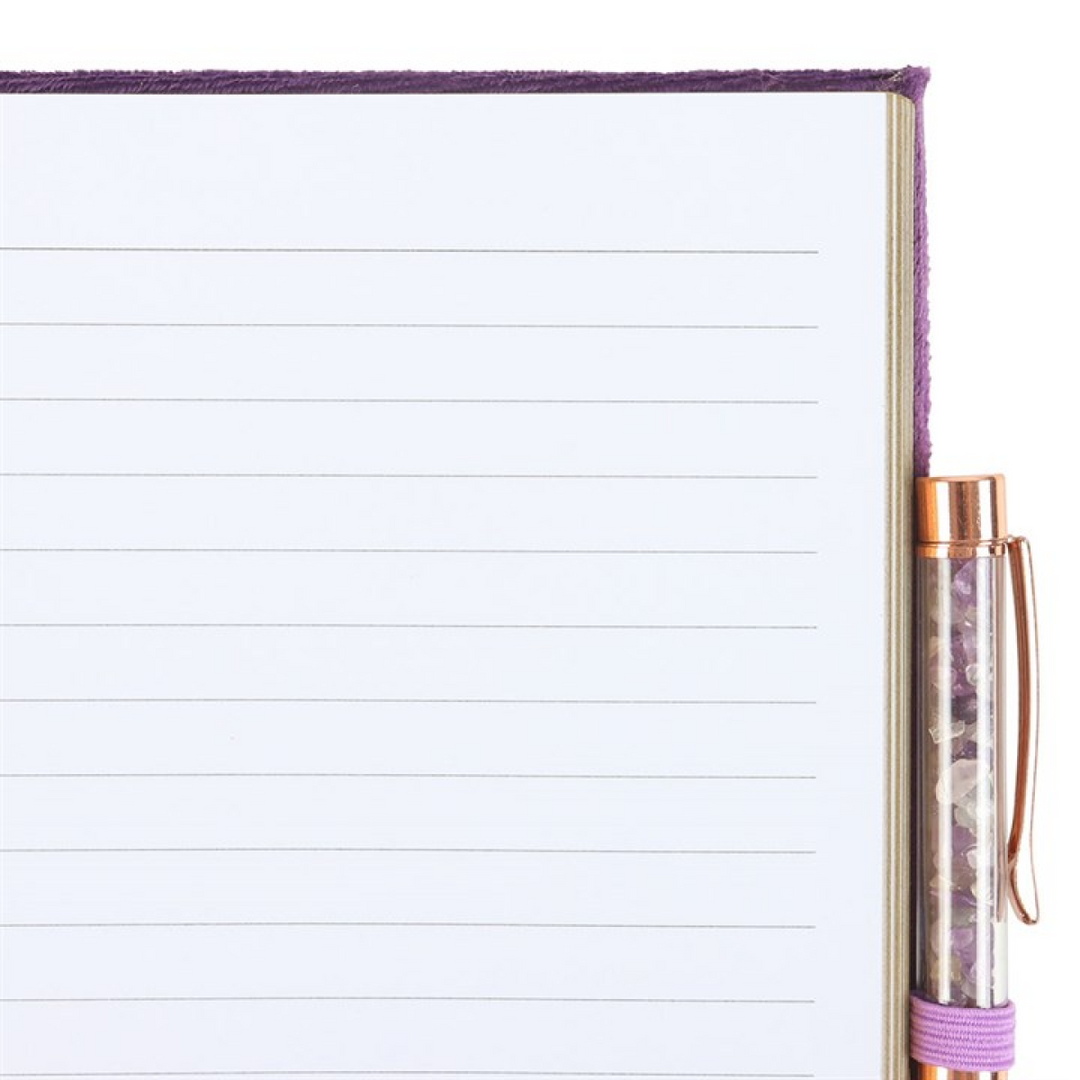 *Book of Spells Journal with Amethyst Crystal Pen (12/24)