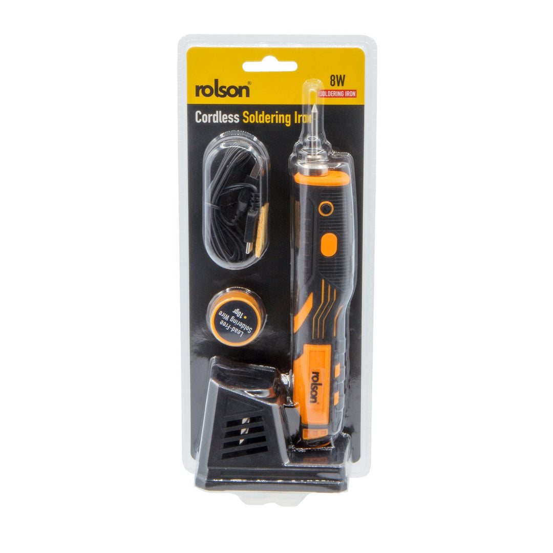 8W Cordless/Rechargeable Soldering Iron by Rolson Tools
