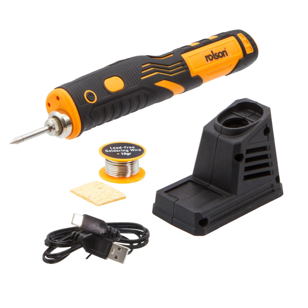 8W Cordless/Rechargeable Soldering Iron by Rolson Tools