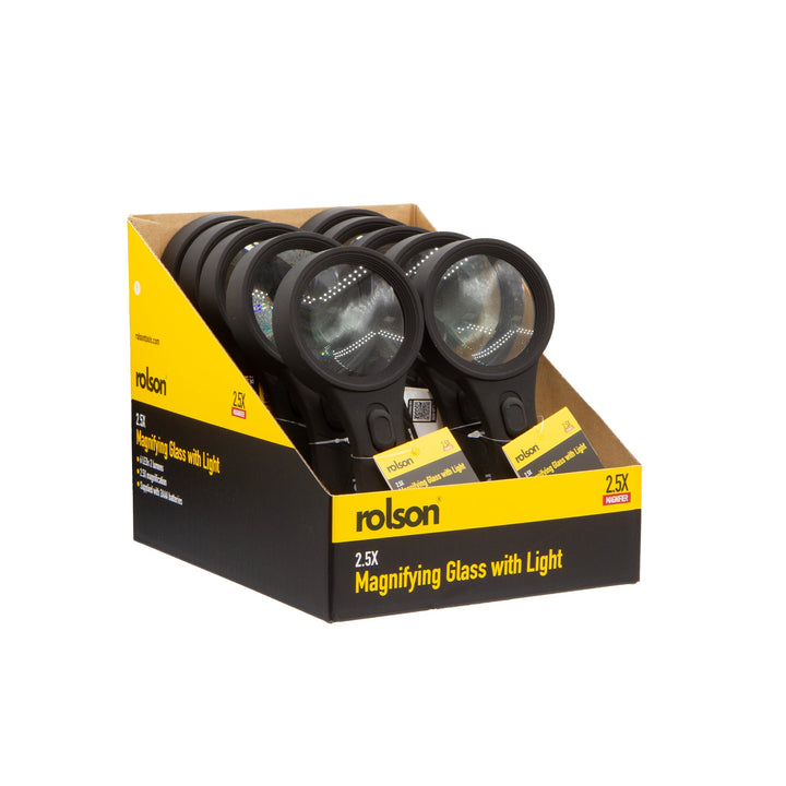 6 LED Illuminated Magnifier by Rolson Tools