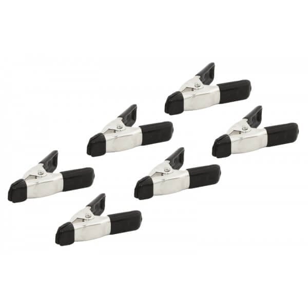 6 Piece 50mm Spring Clamp Set by Rolson Tools