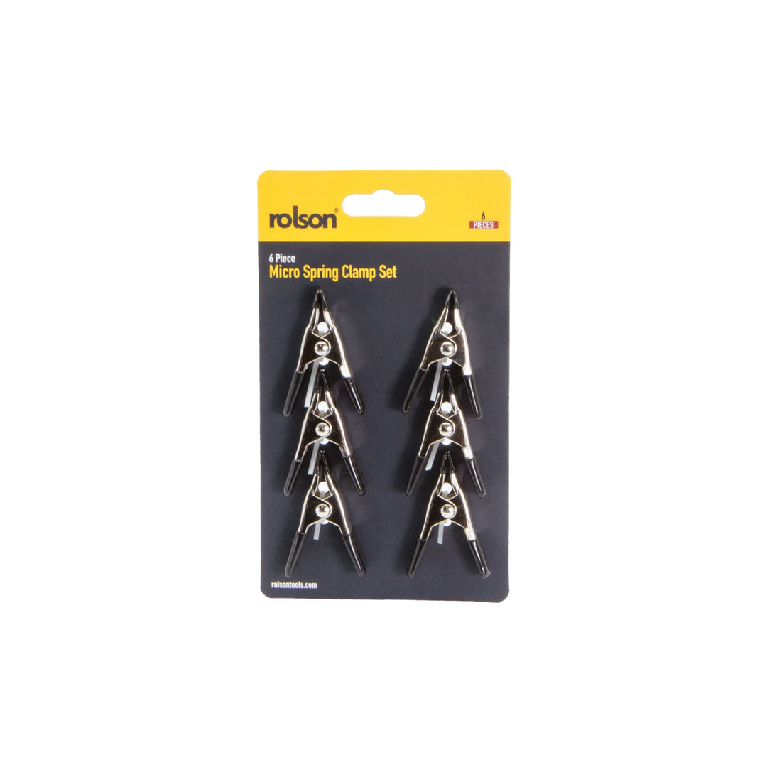 6 Piece 50mm Spring Clamp Set by Rolson Tools