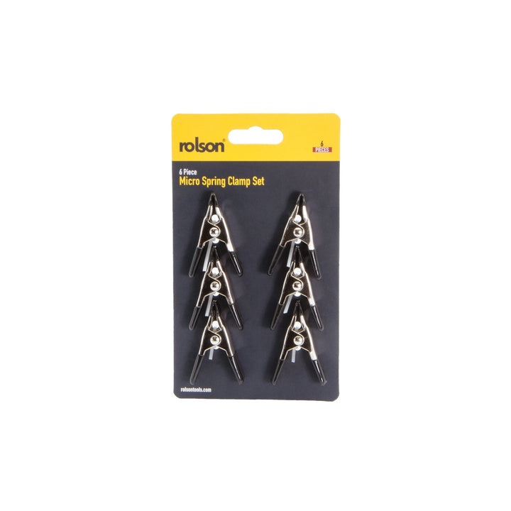 6 Piece 50mm Spring Clamp Set by Rolson Tools