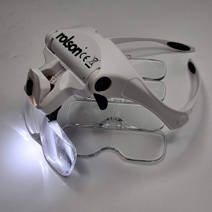 LED Head Magnifier Visor by Rolson Tools