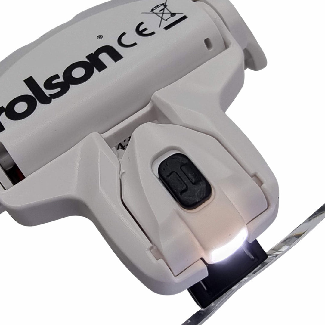 LED Head Magnifier Visor by Rolson Tools