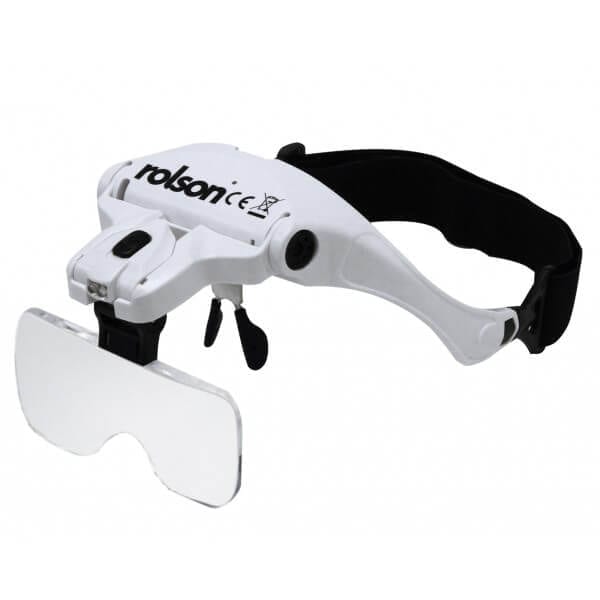 LED Head Magnifier Visor by Rolson Tools