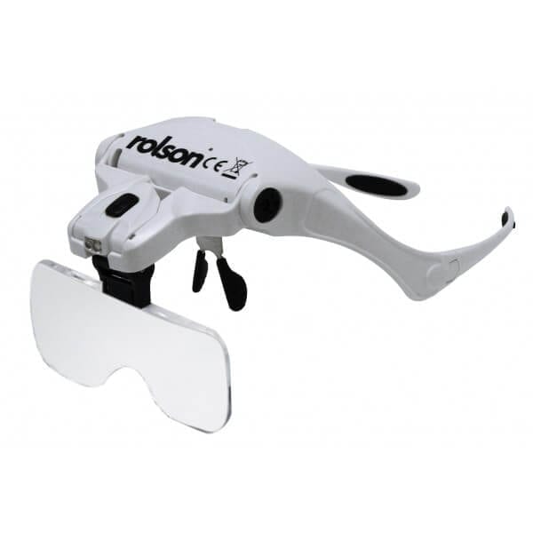 LED Head Magnifier Visor by Rolson Tools