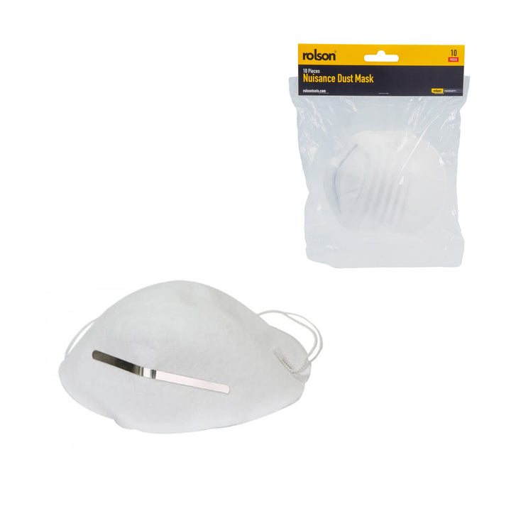10 Piece Dust Mask by Rolson Tools