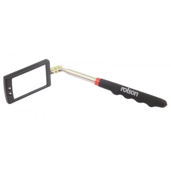 2 LED Telescopic Inspection Mirror by Rolson Tools