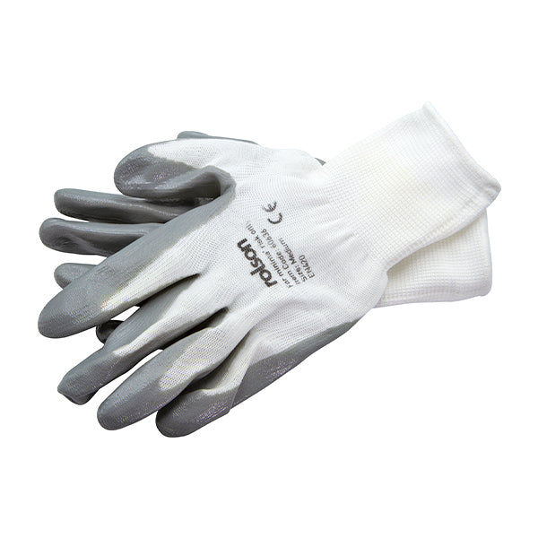 Nitrile Coated Work Gloves White/Grey - 60636