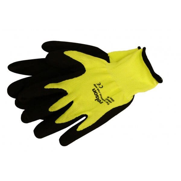 Foam Latex Coated Gloves by Rolson Tools