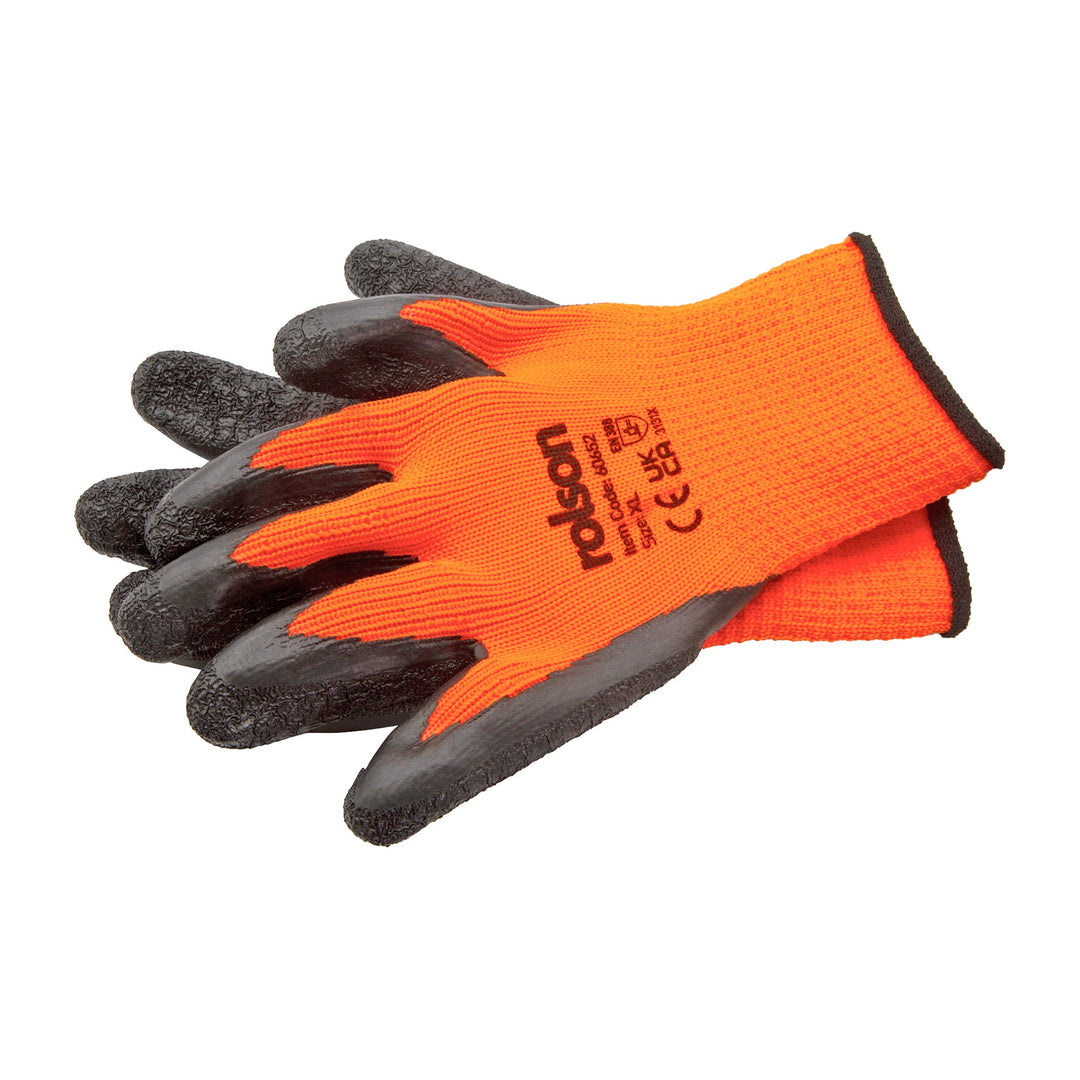 Latex Coated Thermal Gloves by Rolson Tools
