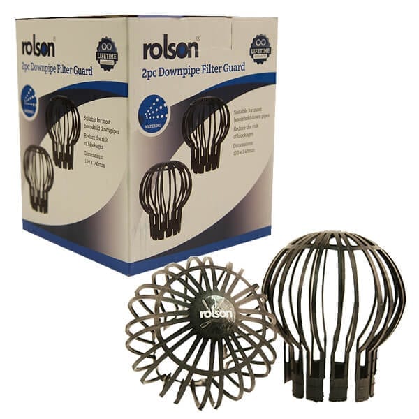 2 Piece Down Pipe Filter by Rolson Tools