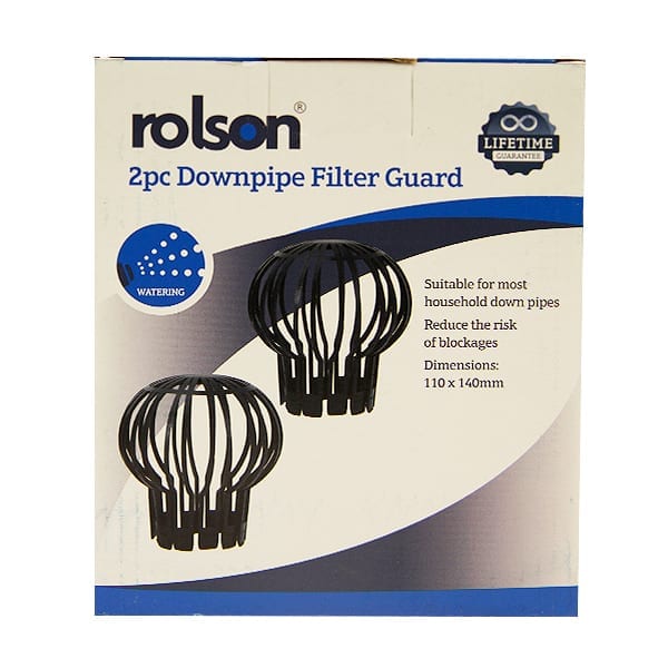 2 Piece Down Pipe Filter by Rolson Tools