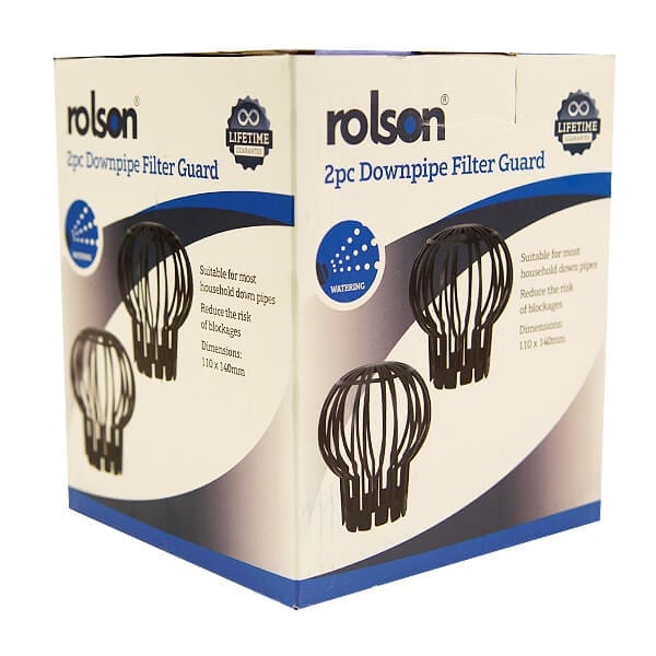 2 Piece Down Pipe Filter by Rolson Tools