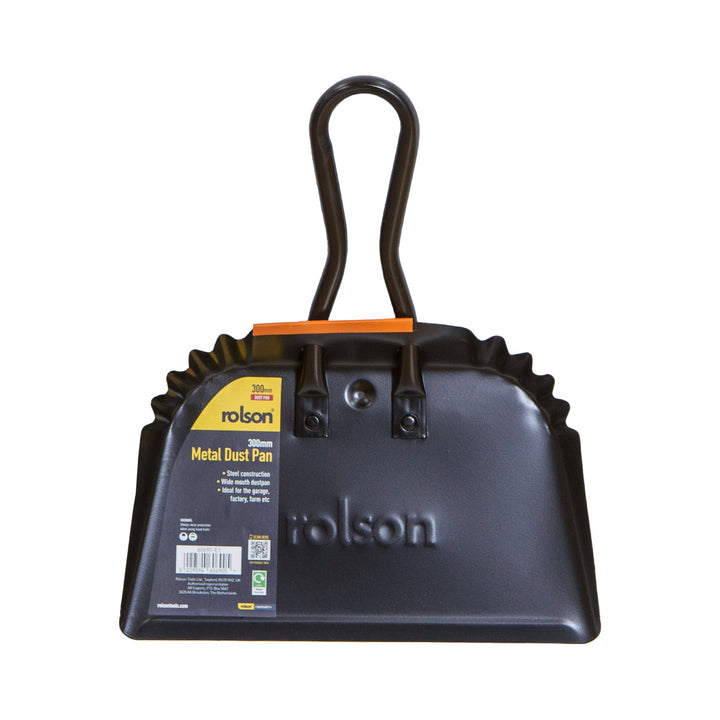 300mm Metal Dustpan by Rolson Tools