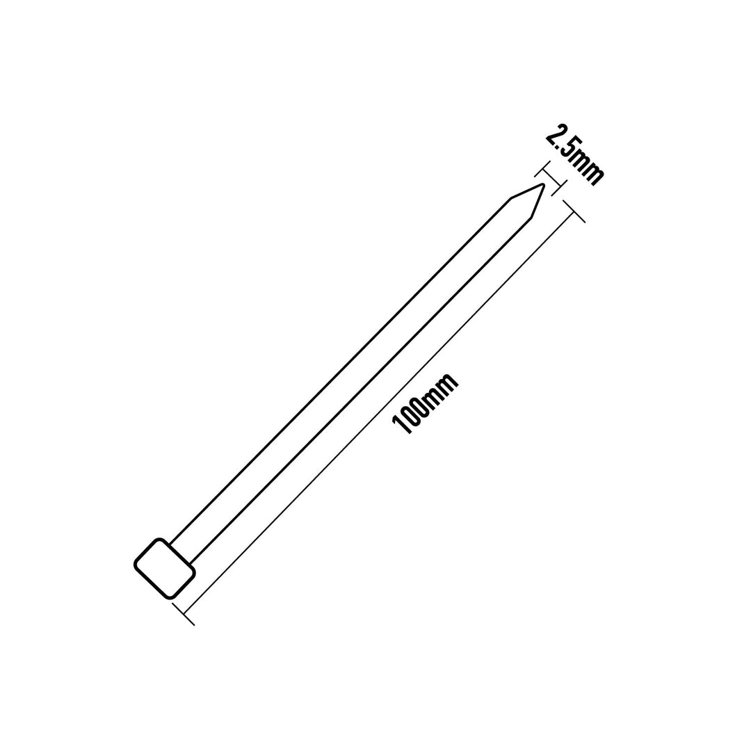 100 Piece x 100mm White Cable Ties