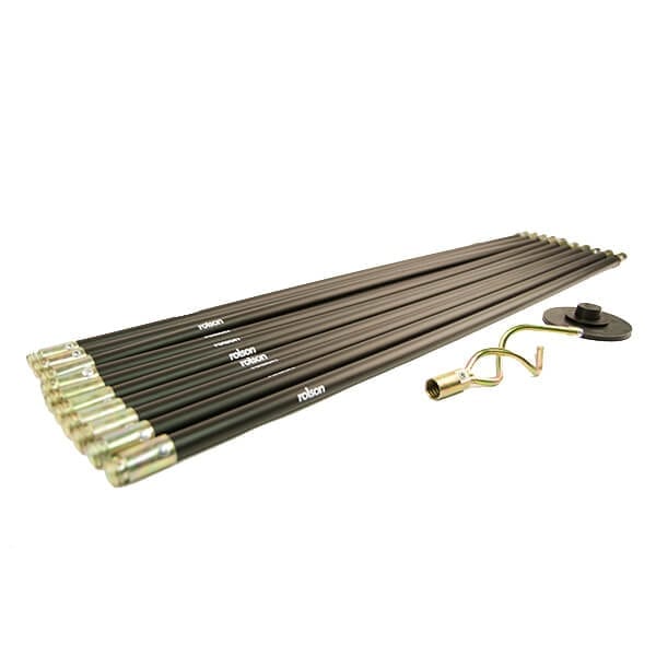 12 Piece Drain Rod Set by Rolson Tools