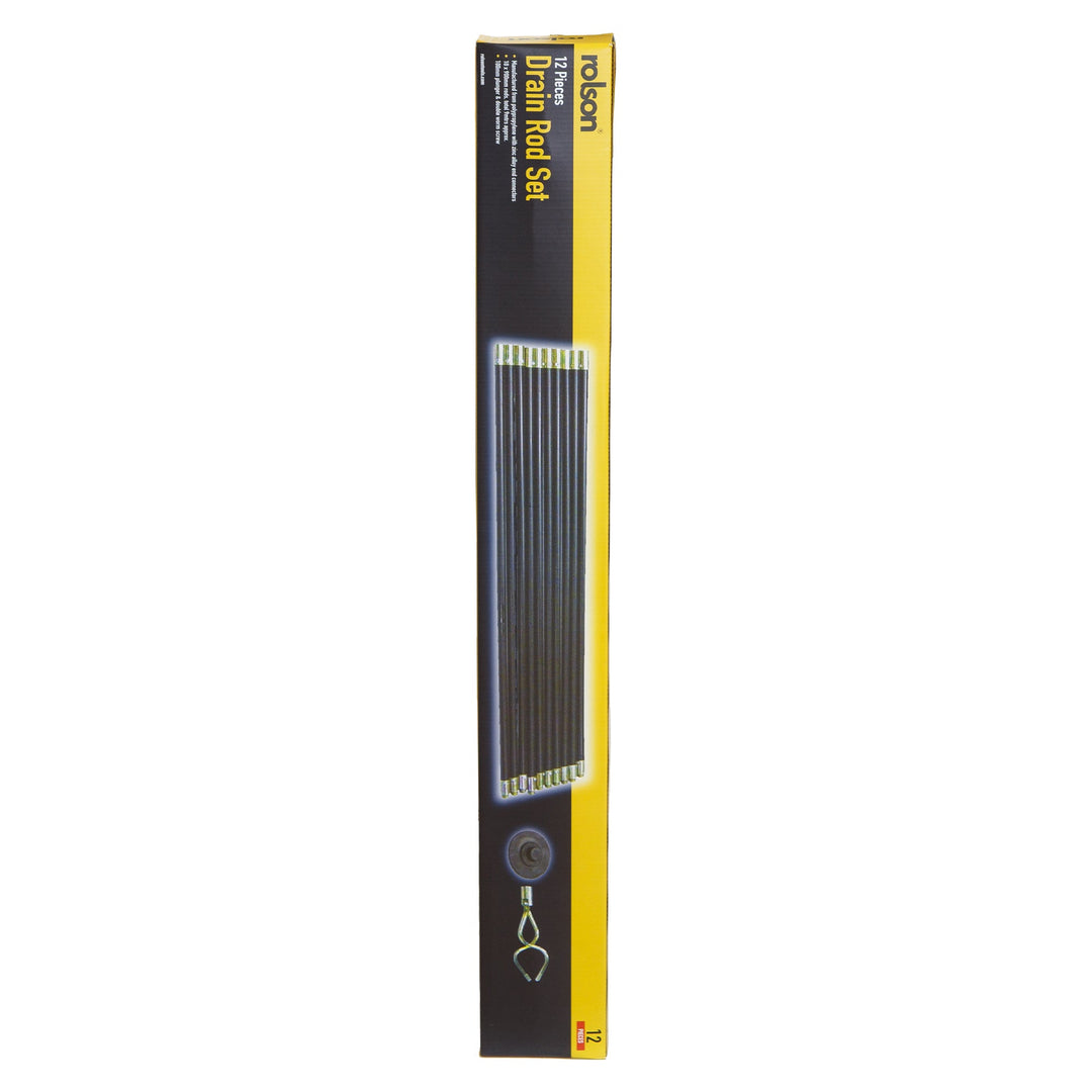 12 Piece Drain Rod Set by Rolson Tools