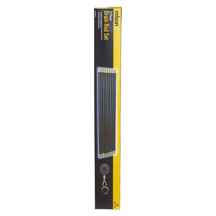 12 Piece Drain Rod Set by Rolson Tools