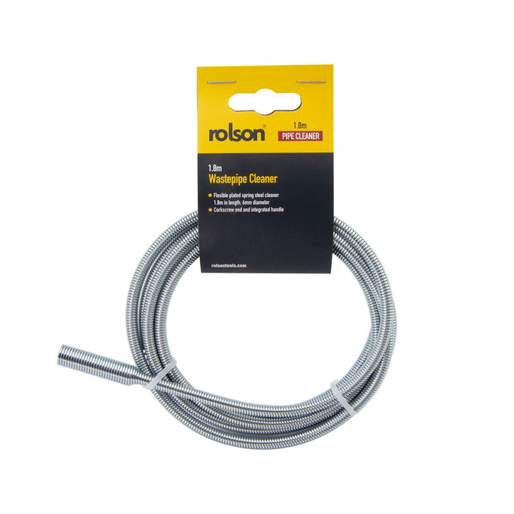 1.8m x 6mm Drain Cleaner by Rolson Tools