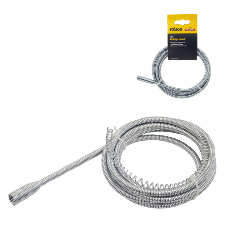 1.8m x 6mm Drain Cleaner by Rolson Tools