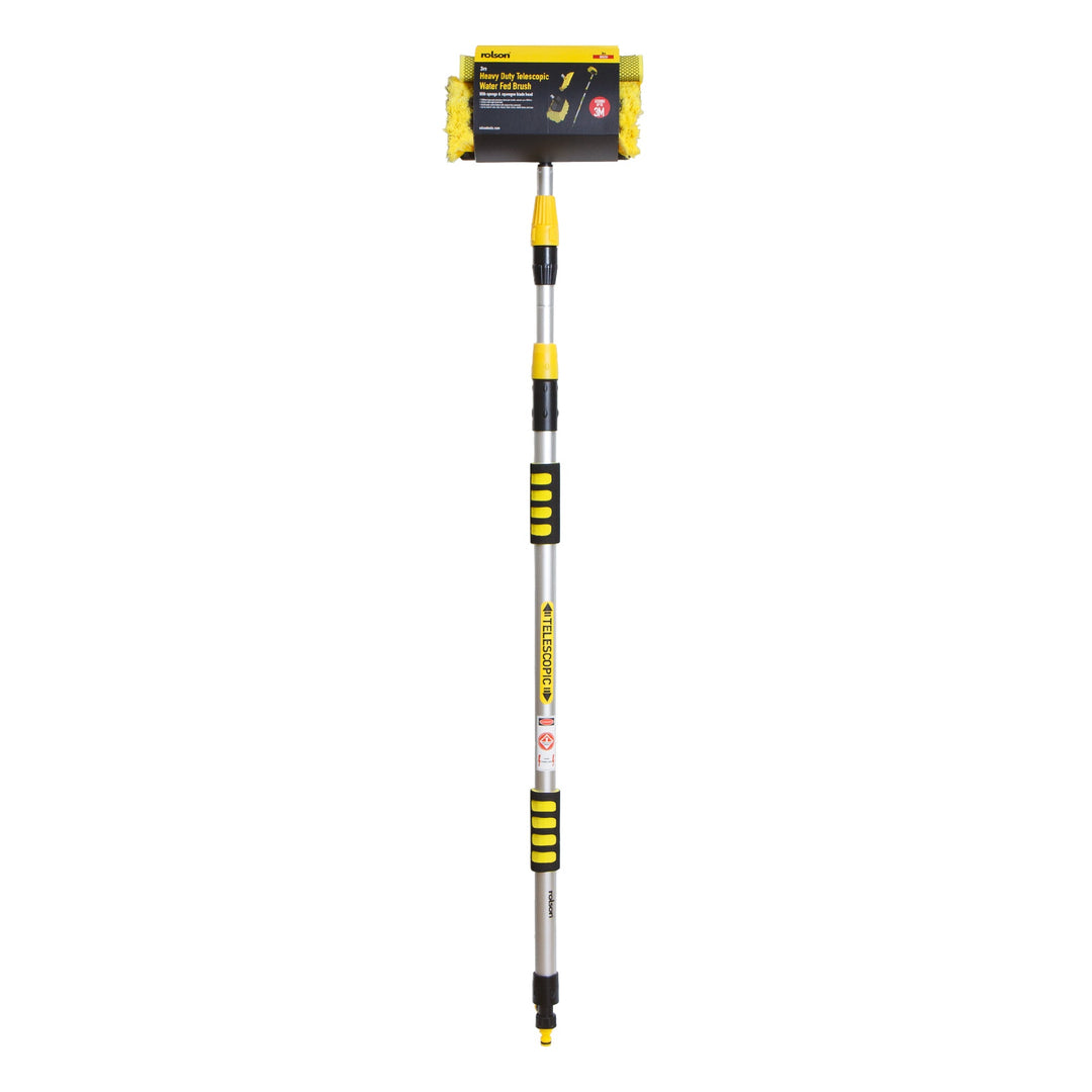 3m Heavy Duty Telescopic Water Fed Brush by Rolson Tools