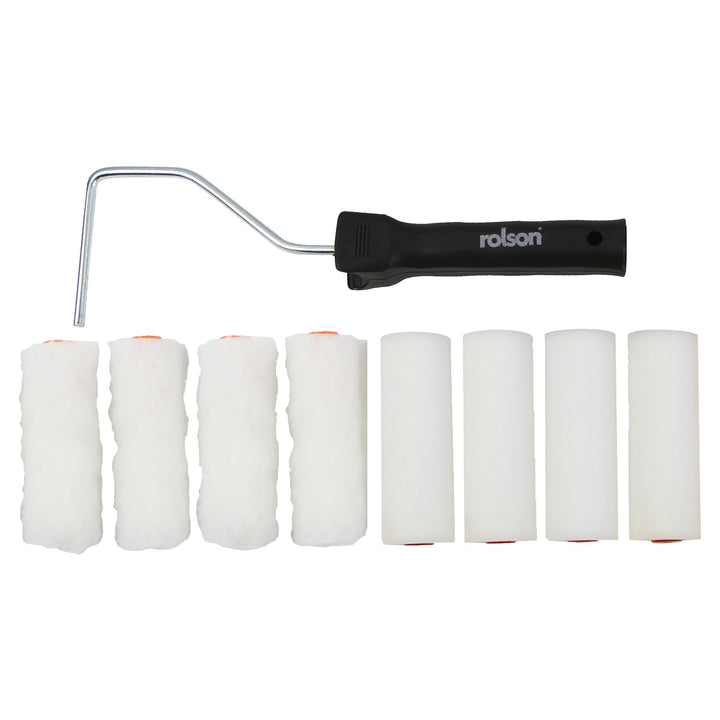 9 Piece Mini Roller Set by Rolson Tools
