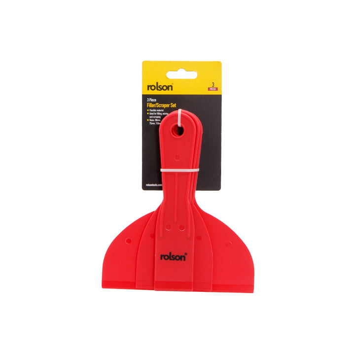 3 Piece Filler/Scraper Set by Rolson Tools