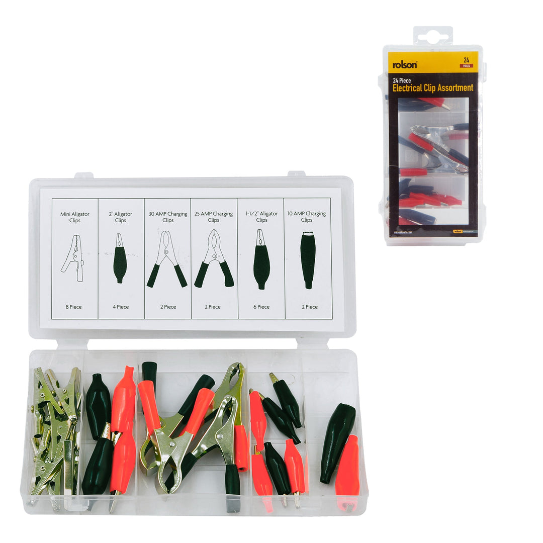 24 Piece Electrical Clip Asst by Rolson Tools