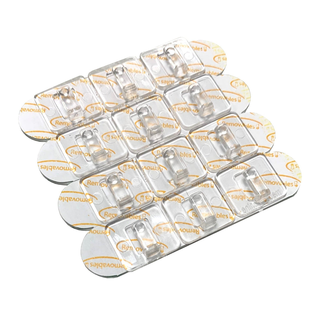12 Piece Adhesive Removable Wire Clips