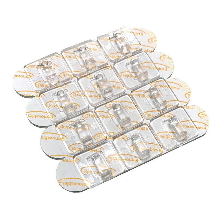 12 Piece Adhesive Removable Wire Clips