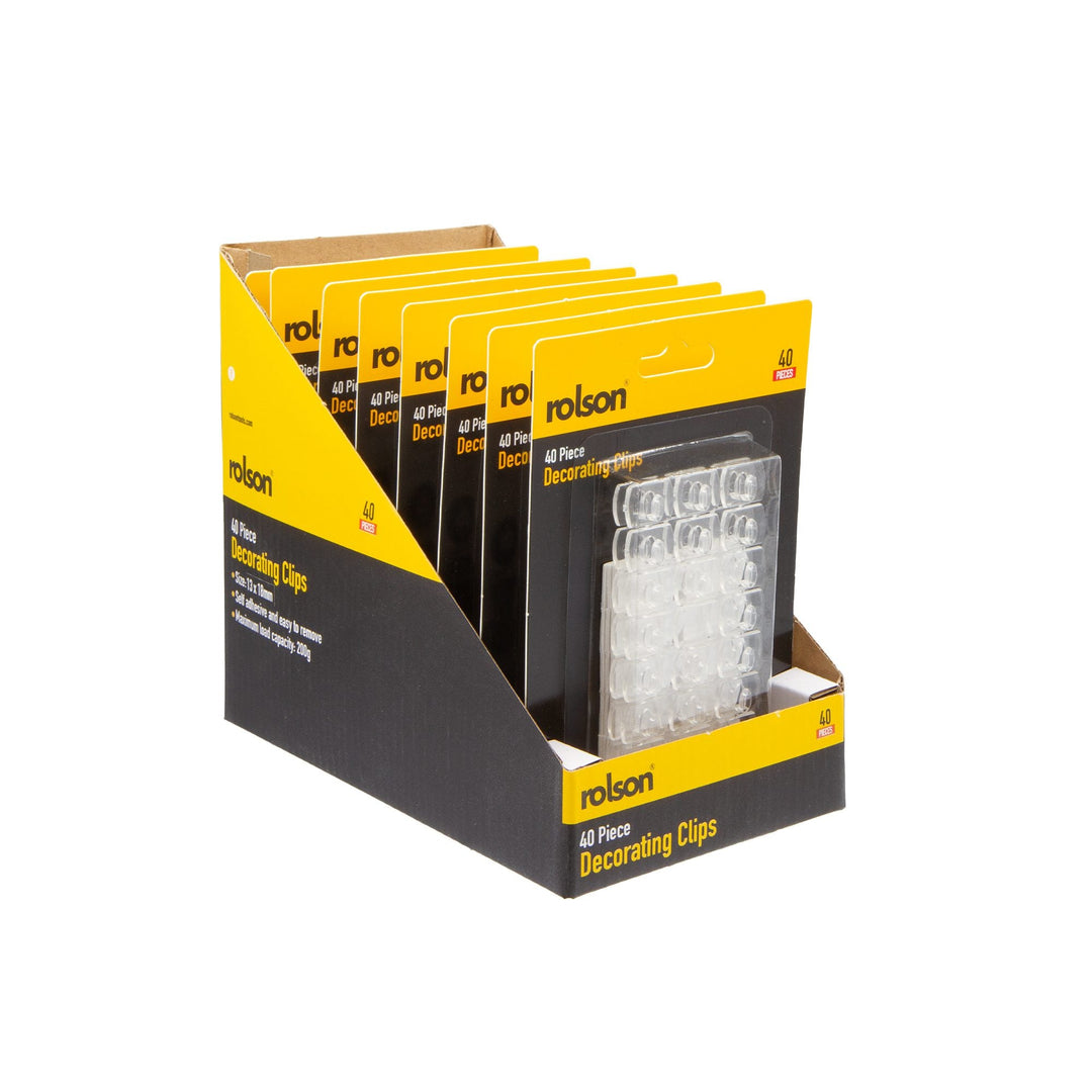 40 Piece Decorating Clips by Rolson Tools