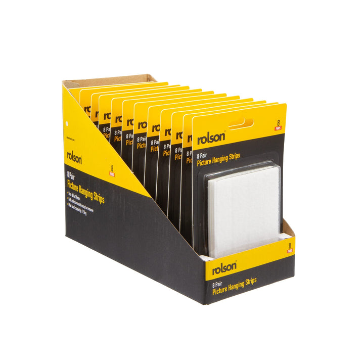 8 Pair Picture Hanging Strips by Rolson Tools
