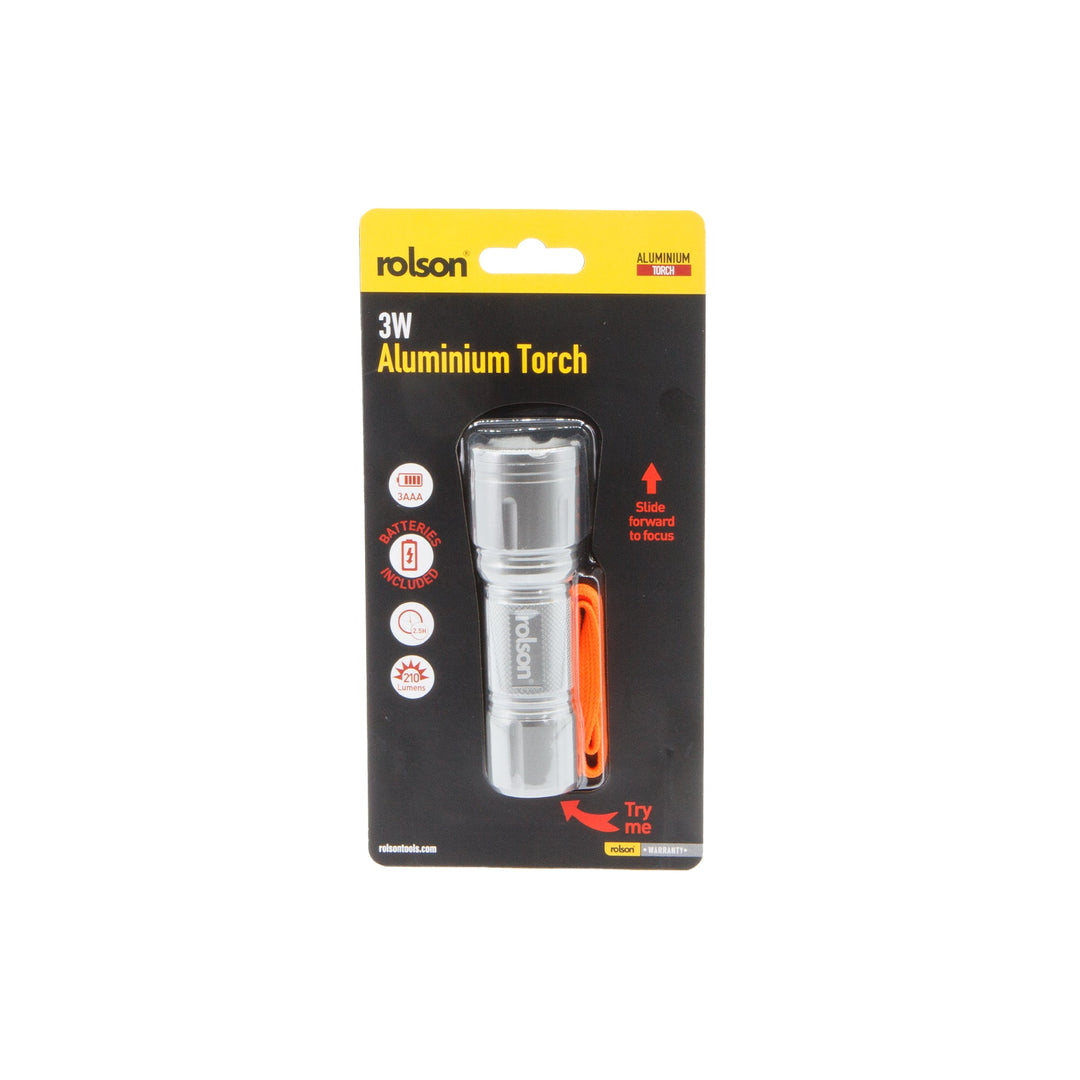 3AAA Aluminium Torch by Rolson Tools