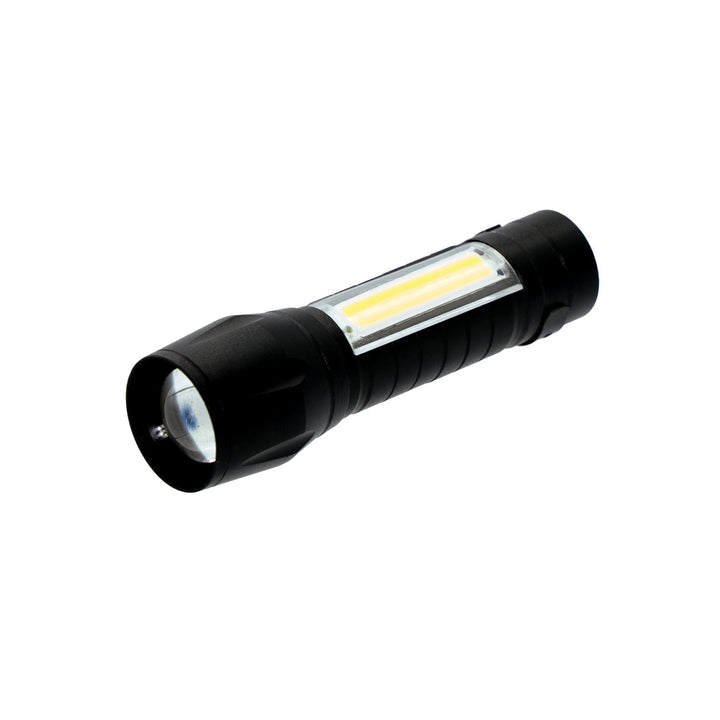 3W LED Rechargeable Aluminium Torch by Rolson Tools