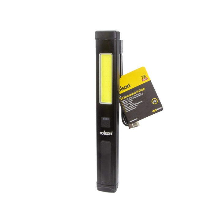 3W Rechargeable Aluminium Worklight by Rolson Tools