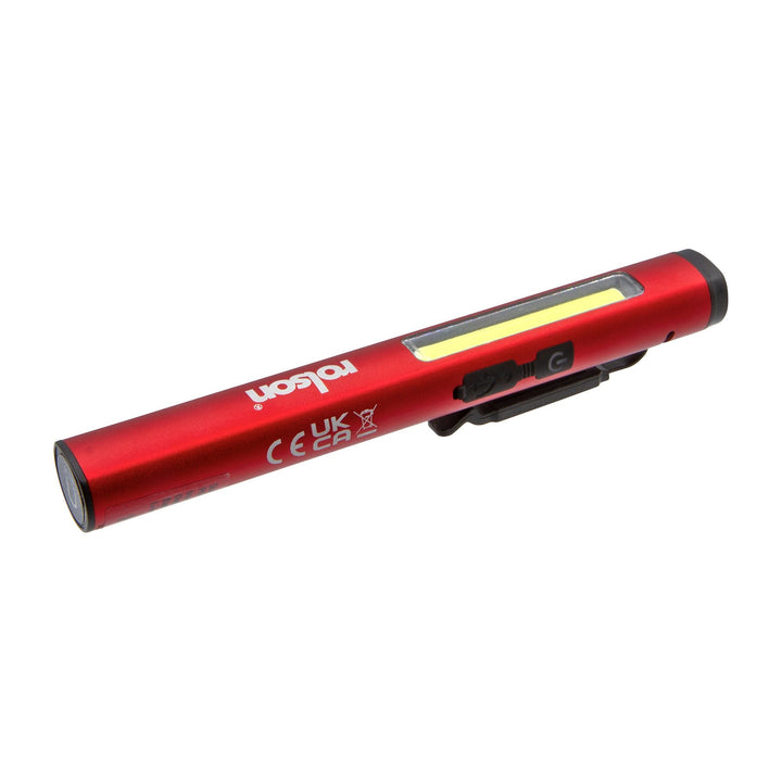 3W Rechargeable Aluminium Pen Light by Rolson Tools